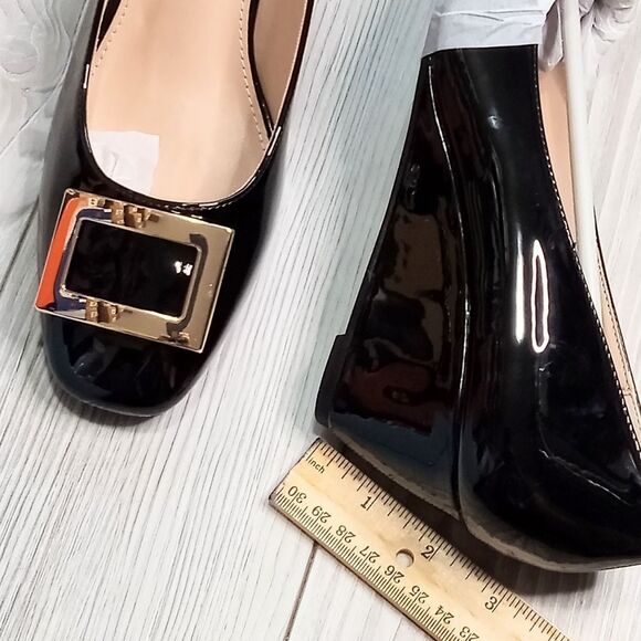 (S-4223) Bayq Women Wedge Pumps Sz 8.5 - Picture 4 of 12